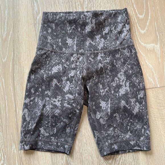 lululemon Wunder Train High-Rise Shorts 8" Lunar Rock Camo Sz2 - Picture 5 of 10